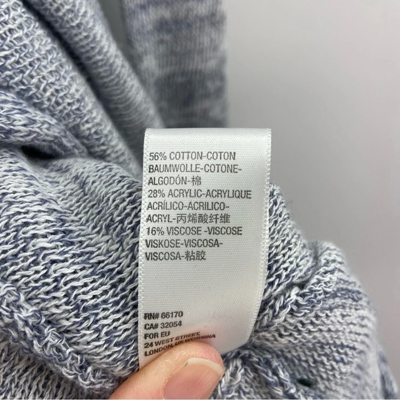 Free People Midnight Ruffles Tunic Sweater Dress Greyish Blue Size XS - Picture 12 of 12